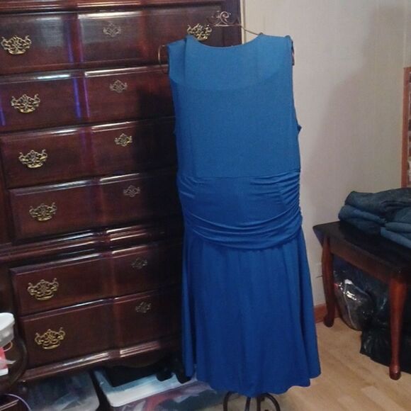 Navy Blue Sleeveless Dress  - Picture 7 of 7
